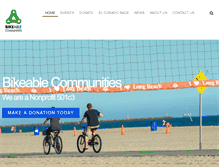 Tablet Screenshot of bikeablecommunities.org